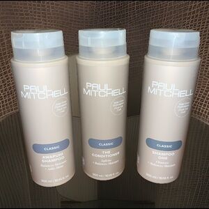 3 Bottles Of The Best Paul Mitchell Classic Hair Care Trio CONDITIONER & Shampoo
